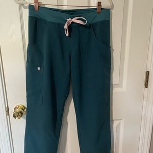 FIGS- Carribean Blue Kade Cargo Pants Small Petite